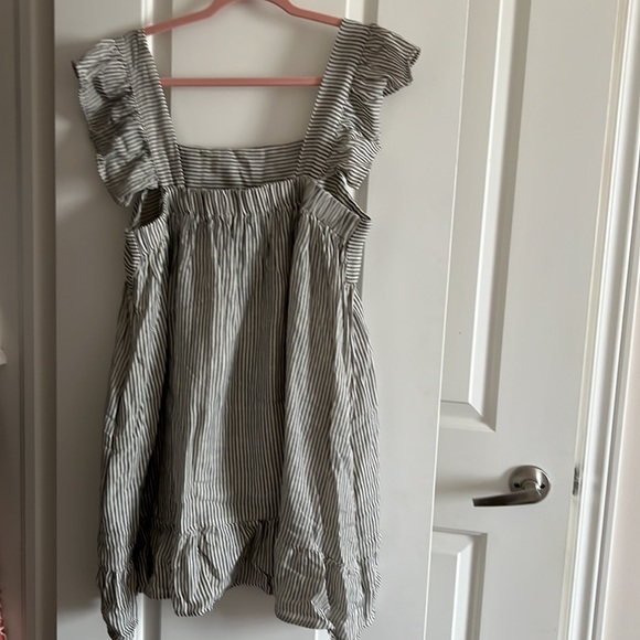 NWT - Vici - Day Date Approved Ruffle Cotton Pocketed Mini Dress - Picture 3 of 4